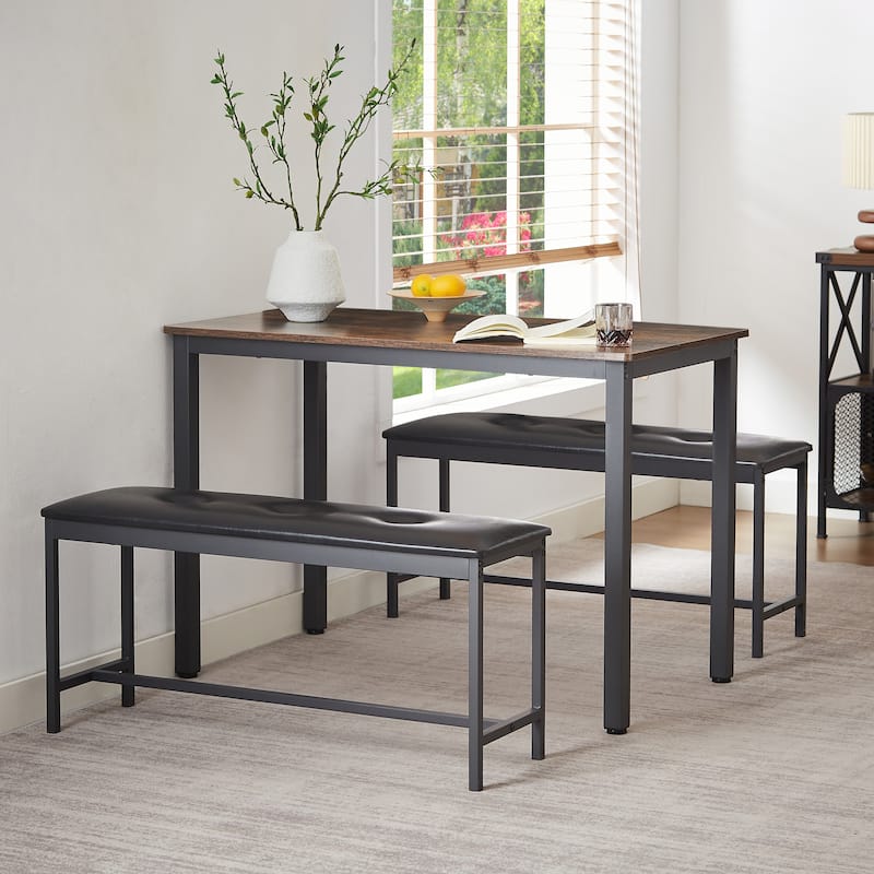 Bar Table with 2 Dining Benches
