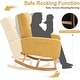 preview thumbnail 38 of 83, HOMYKA 28" Wide Rocking Chair for Nursery with Solid Wood Leg Set of 2