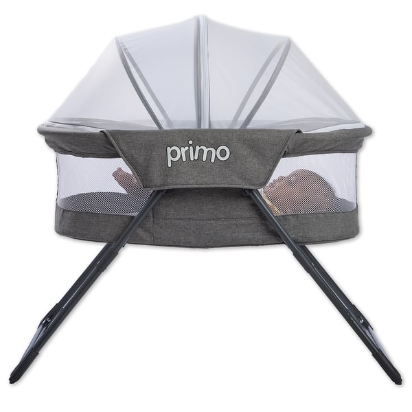 slide 2 of 5, Primo Cocoon Deluxe Folding Travel Bassinet