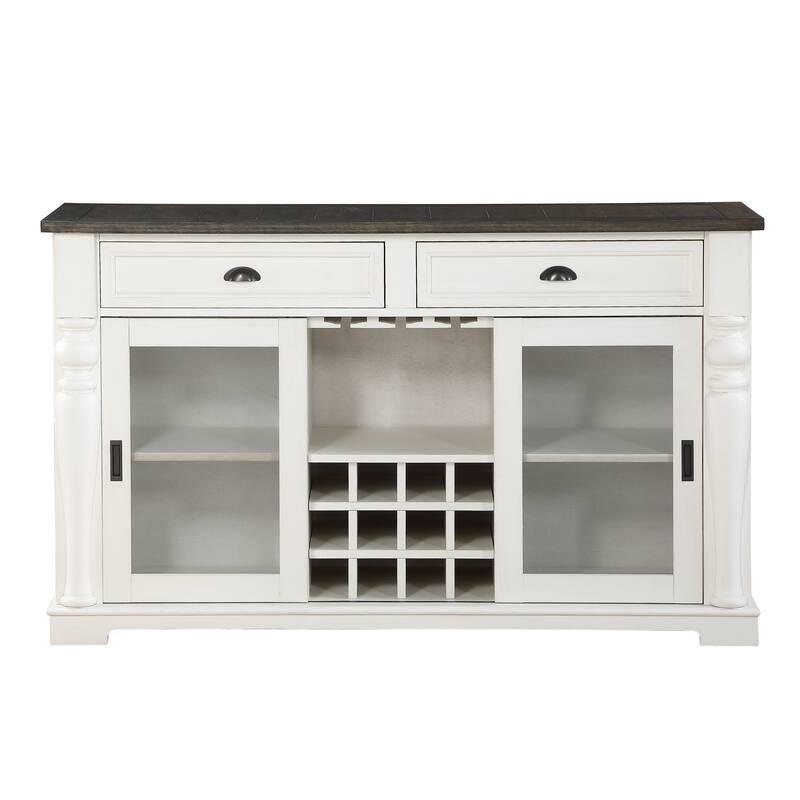 Steve Silver Jillian Farmhouse Two-Tone Server