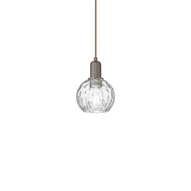 Innovations Lighting 716-1P-9-6 Athens Water Glass Pendant Athens - Oil Rubbed Bronze / Clear Water Glass