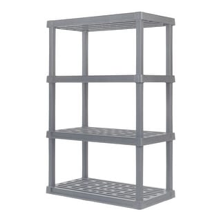 IRIS USA® Plastic Rack Shelf - Elephant Gray