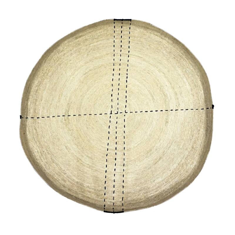 Wall Art Decor Dia 39.50" - EGG & BLACK