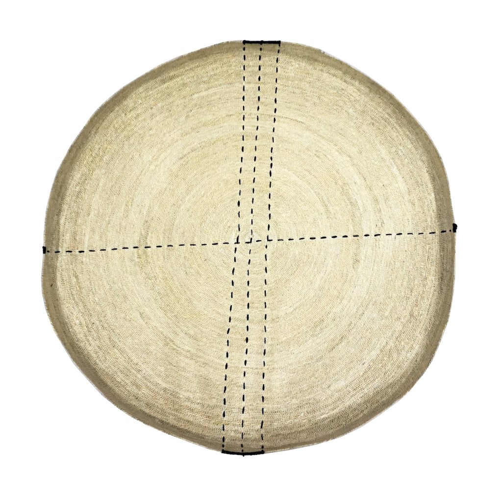 Wall Art Decor Dia 39.50" - EGG & BLACK