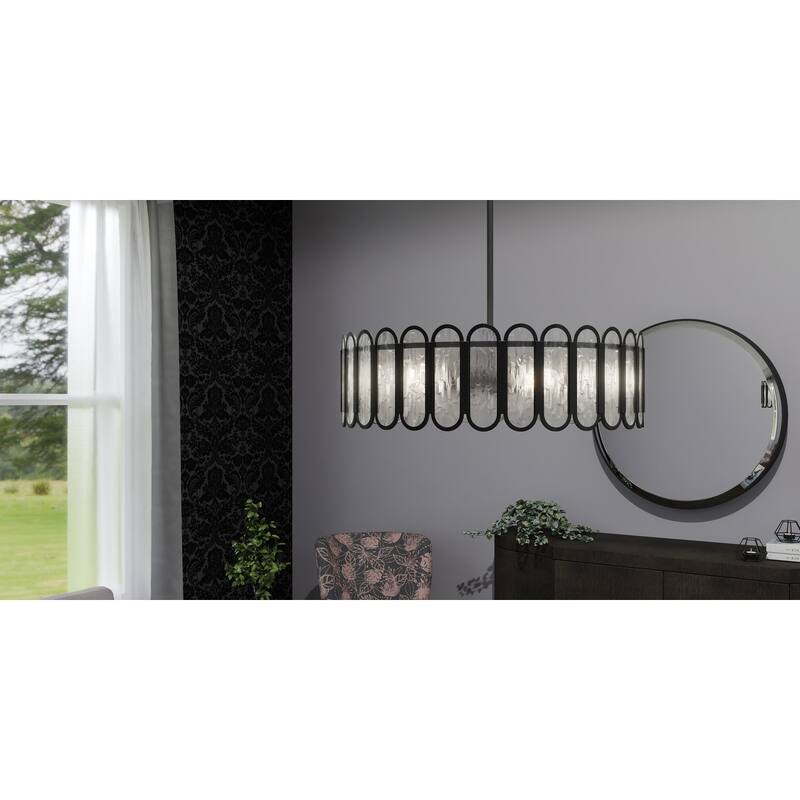 Vera 5-Light Matte Black Pendant Light