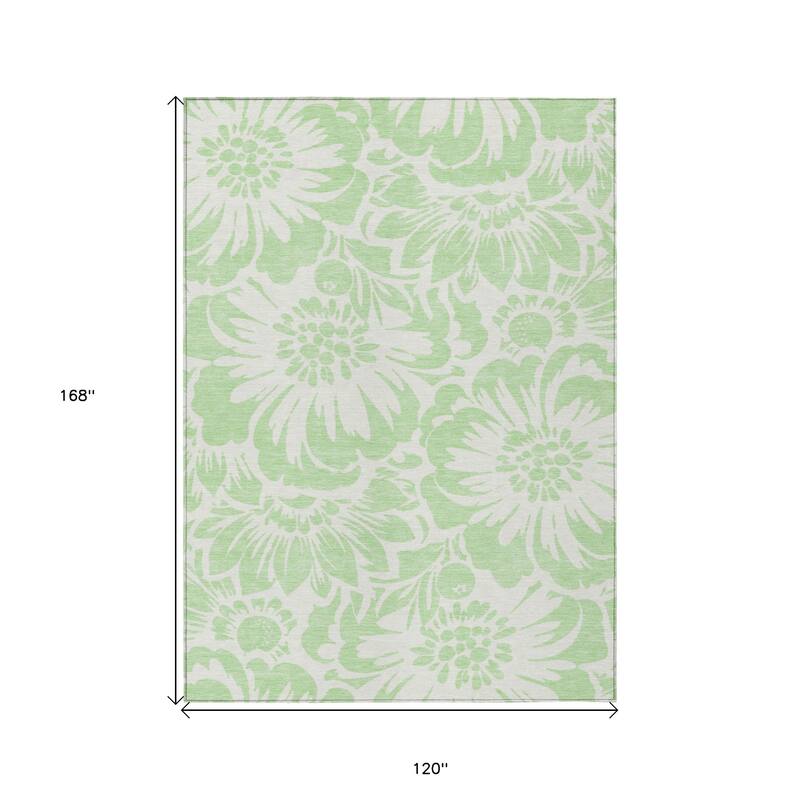 Sana Graceful Floral Weather Resistant Versatile Elegance Runner Outdoor Rug