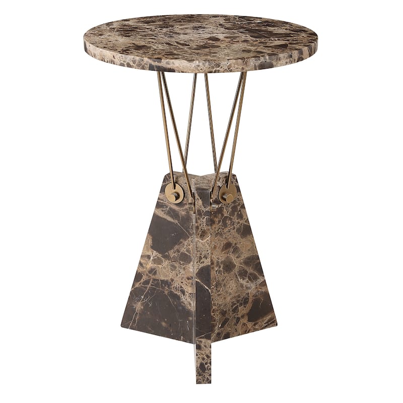 Uttermost Levitate Marble Accent Table - 23.25"H x 16"W x 16"D