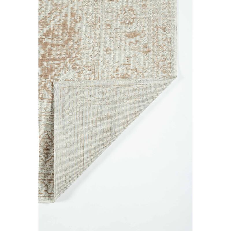 ECARPETGALLERY Machine Woven Maude Brown Area Rug