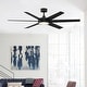 preview thumbnail 7 of 14, Fanimation Brawn 64 inch Indoor/Outdoor Smart Ceiling Fan with LED CCT Select Light Kit and Remote - Black