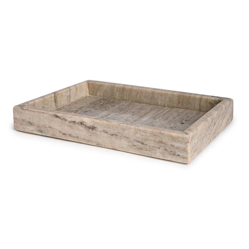 Marble Tank Tray 12x8" Brown Galaxy