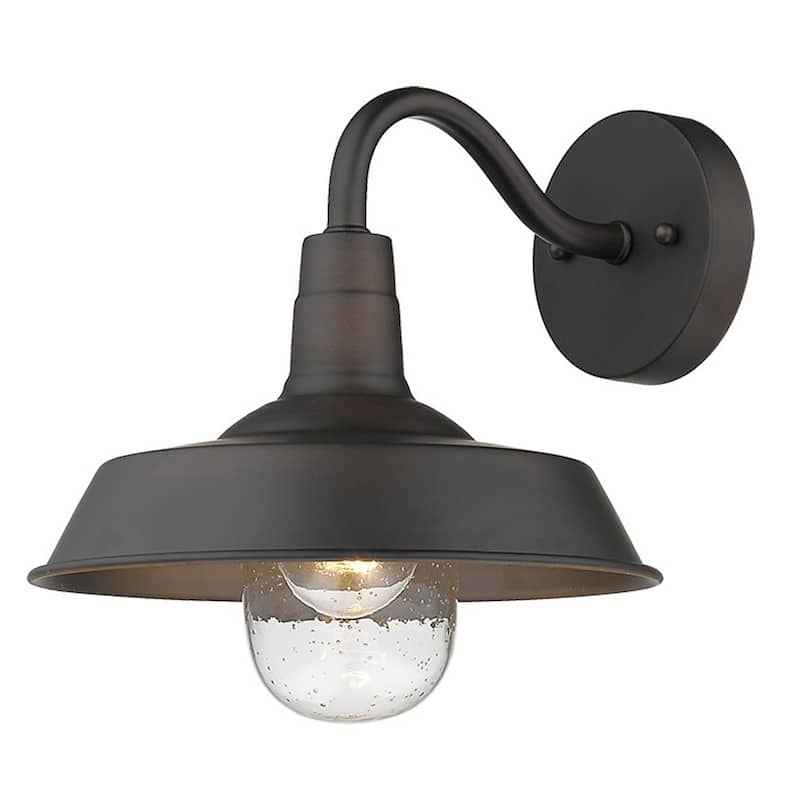 Burry 1-light Oil Rubbed Bronze Exterior Wall Fixture