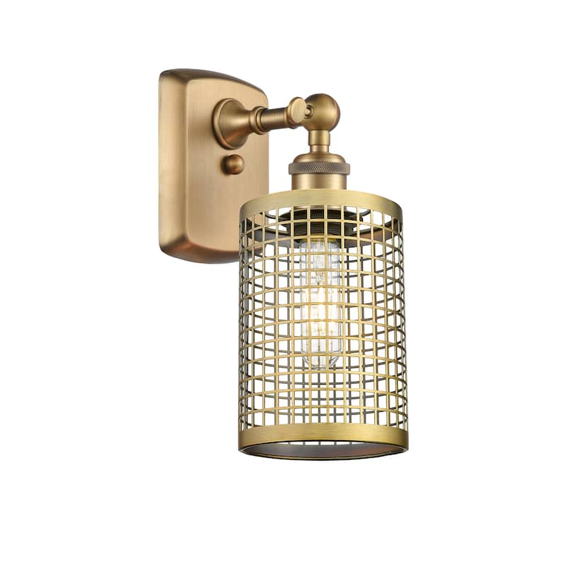 Innovations Lighting 516-1W-13-5 Nestbrook Sconce Nestbrook 13" Tall - Brushed Brass