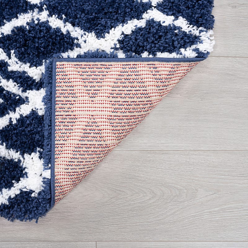 Joy Shag Mediterranean Geometric Indoor Area Rug