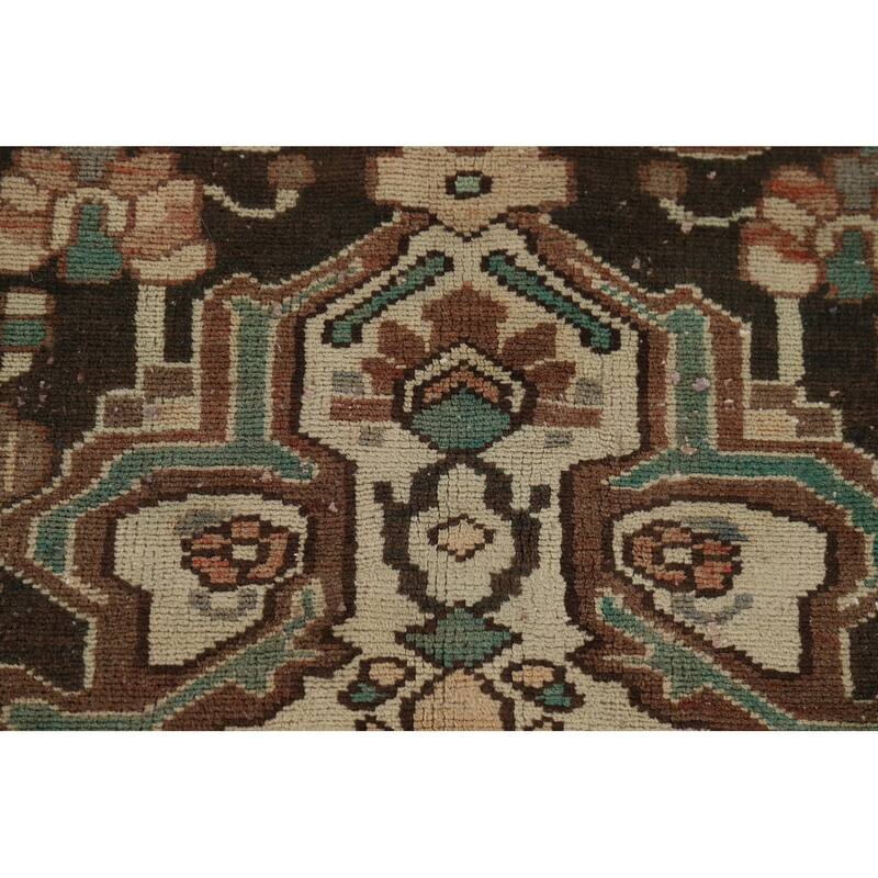 Bakhtiari Vintage Persian Area Rug Hand-Knotted Wool Carpet - 7'1" x 9'9"