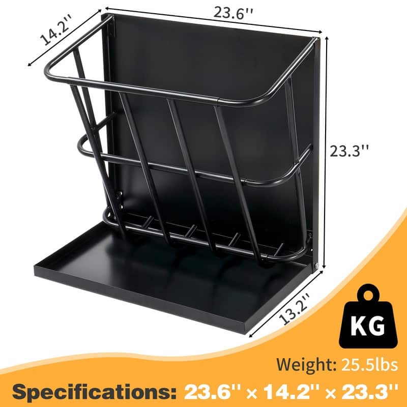 Long Wall Mounted Horse Hay Holder
