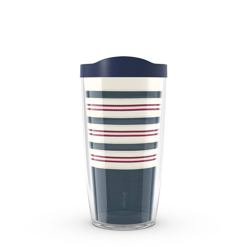 Tervis Sailor Stripes Made in USA Double Walled Insulated Tumbler Travel 16oz, Classic