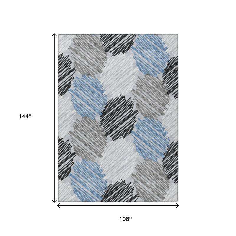 HomeRoots Geometric Transitional Rectangle Outdoor Rug