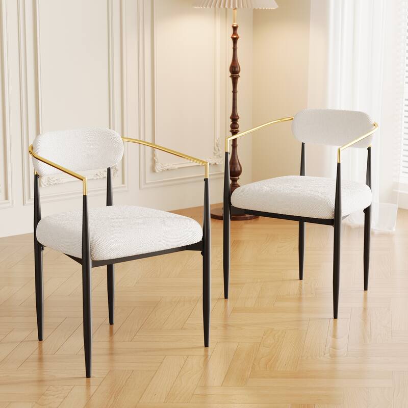 Dining Chairs Set Of 2 With Metal Legs