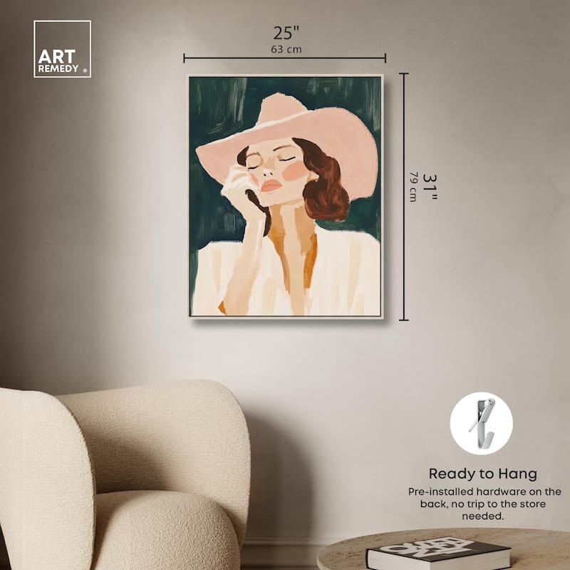 Sun Hat Canvas by Art Remedy