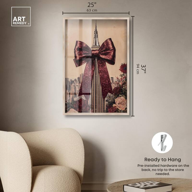 Sparkling Empire State Building Shadowbox by Art Remedy