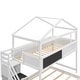 preview thumbnail 17 of 16, Twin over Full House Bunk Bed with Storage and Blackboard