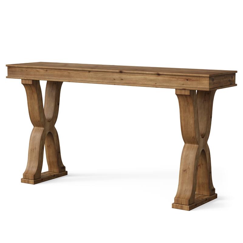 Solid Wood Console Table, Entryway Table, Long Sofa Side Hallway Foyer Table for Living Room