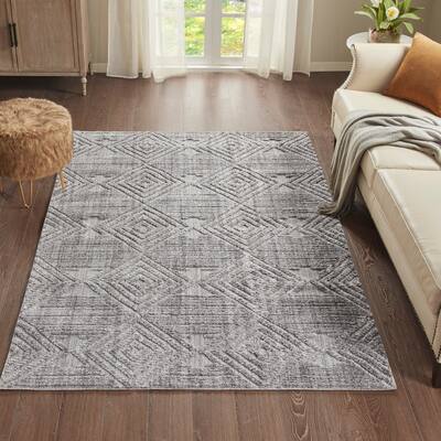 Madison Park Sophia Gray Terni Geo Indoor Area Rug