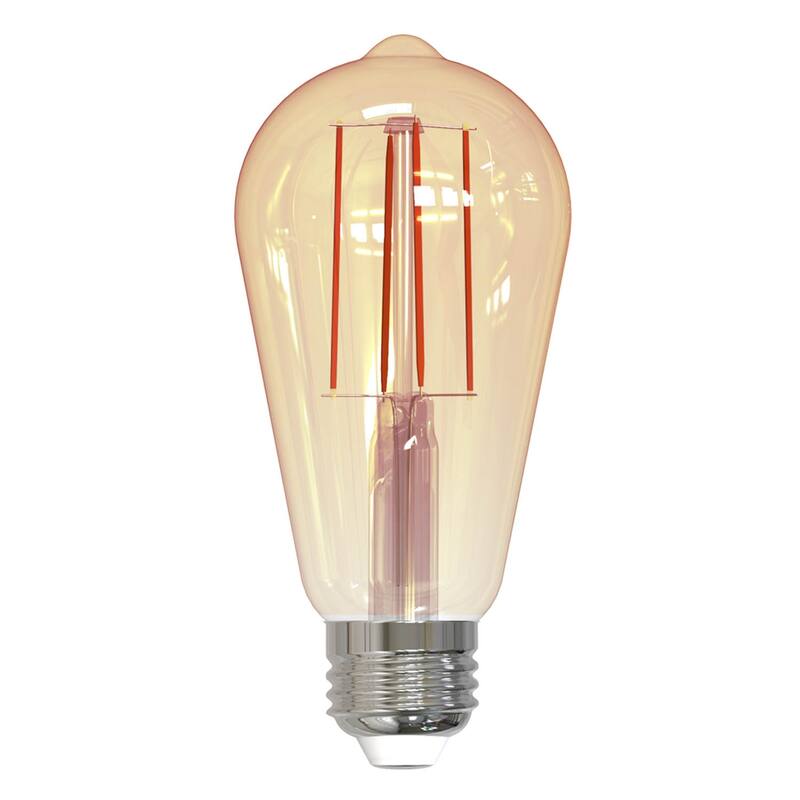 Bulbrite Pack of (2) Dimmable Antique Filament ST18 Medium (E26) LED Bulb