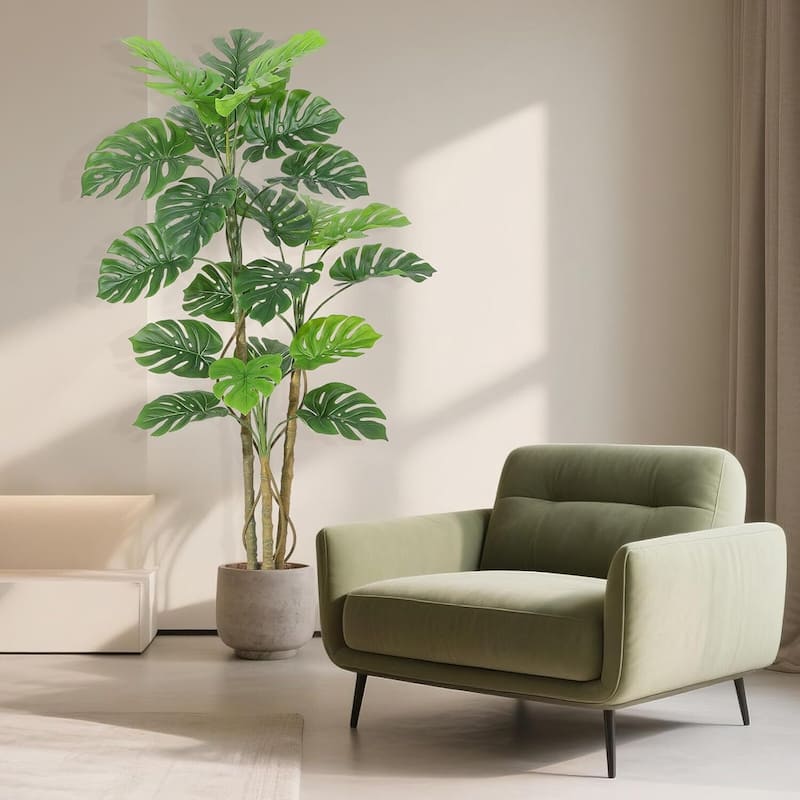 Artificial Monstera Deliciosa Plant for Home Office Decor