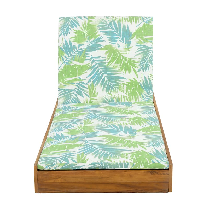 Christopher Knight Home - Leander Outdoor Acacia Wood Chaise Lounge Set