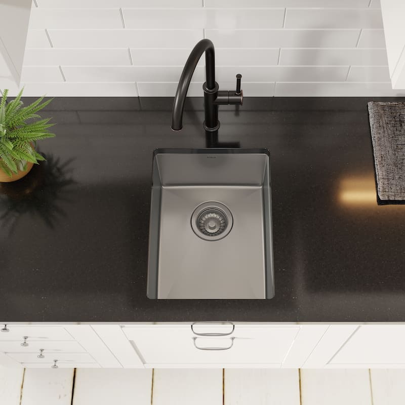 KRAUS Standart PRO Undermount Single Bowl Stainless Steel Kitchen Sink