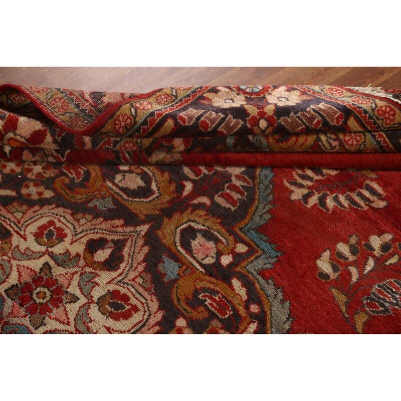 Lilian Persian Vintage Rug Handmade Wool Carpet - 7'3"x 10'3"