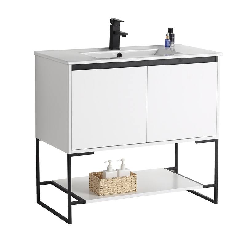 Fine Fixtures Urbania Collection Bathroom Vanity - 36" - White