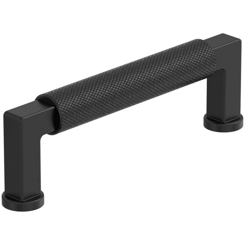 Amerock BP37623 Balata 3-3/4" Center to Center Knurled Handle Cabinet - Matte Black