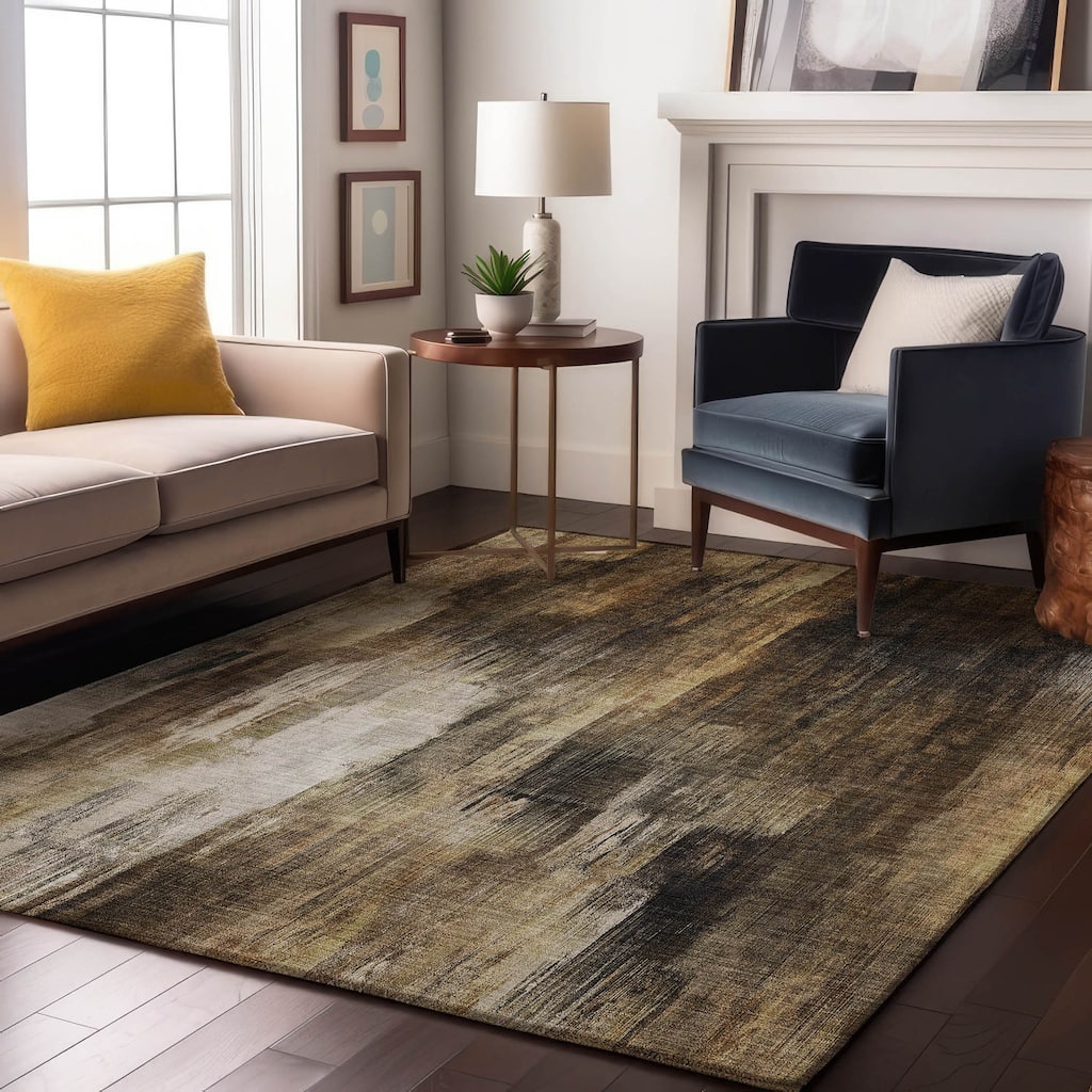Premium Washable Super Soft Abstract Brushstrokes Mayfield Rug