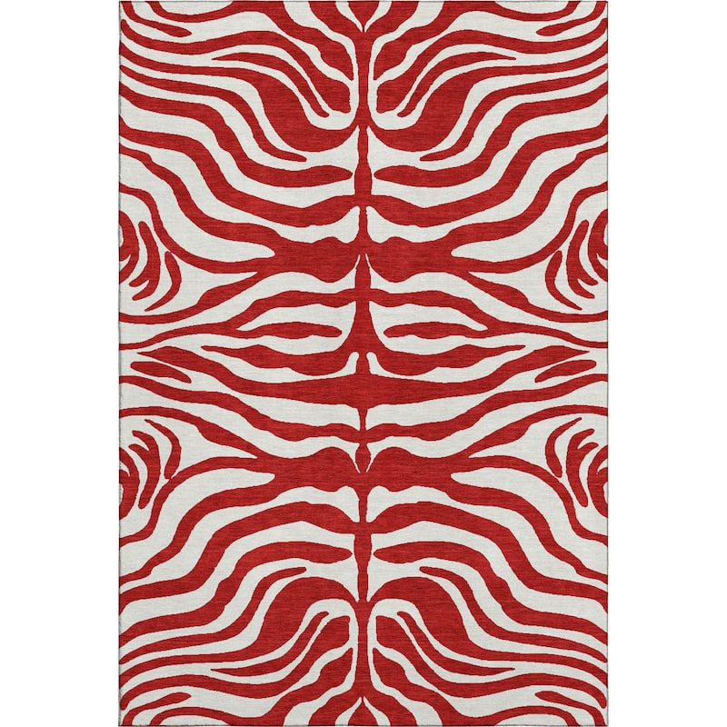 Premium Washable Super Soft Zebra Print Mayfield Rug
