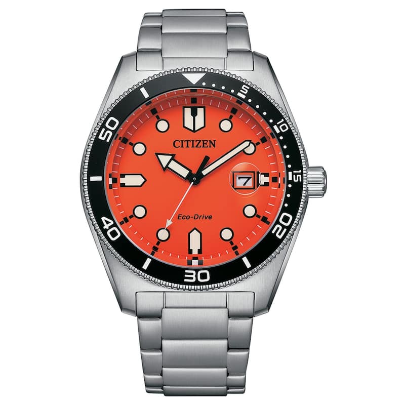 Citizen Men's Eco Drive Orange Dial Watch - AW1760-81X - One Size