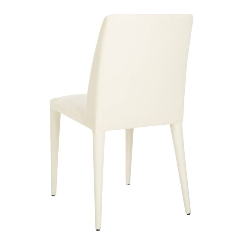 SAFAVIEH Shirlee Mid-Century Dining White Dining Chair (Set of 2) - 22.5" x 17.4" x 33.5" - 23Wx17Dx34H