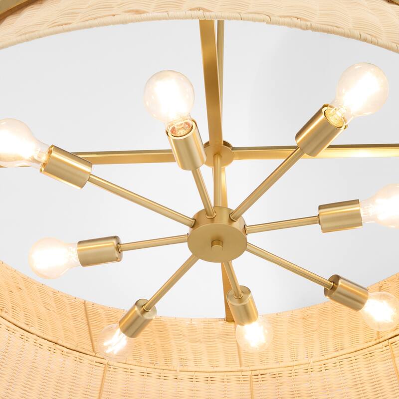 Quorum International 6123-8 Fairview 8 Light 36" Wide Pendant with