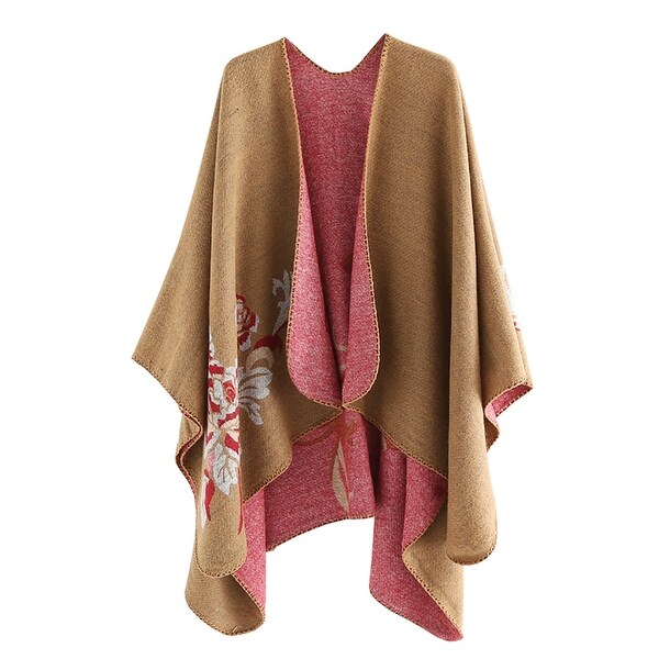 women's shawl with sleeves