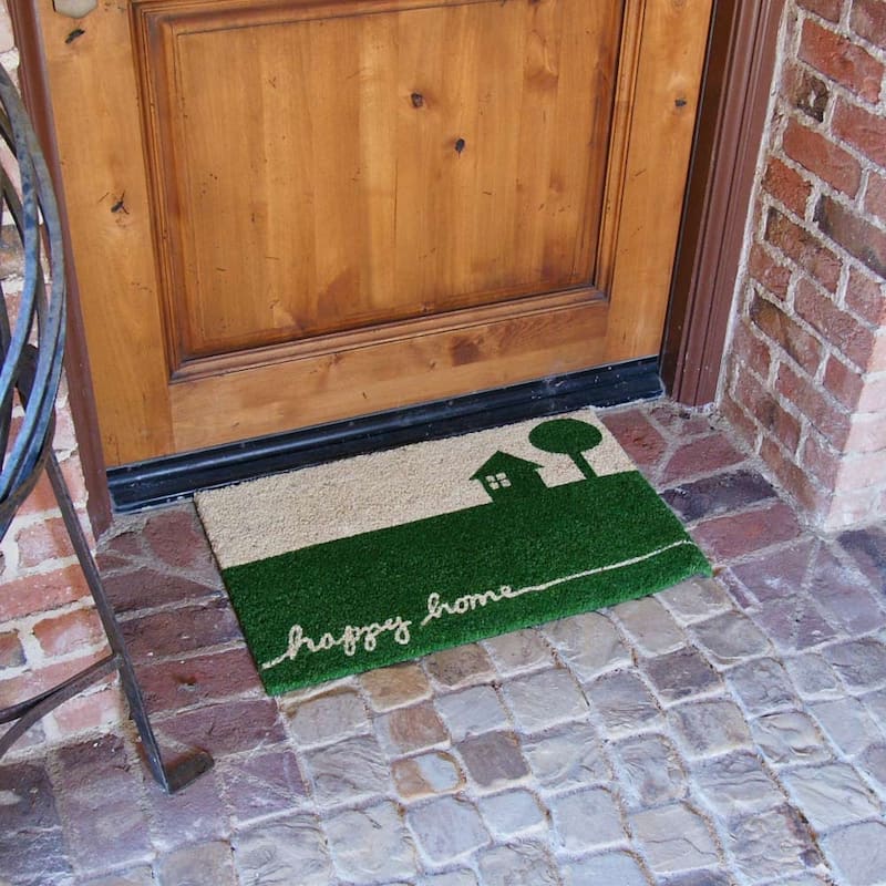 Rubber-Cal "Coir All Weather Doormats" - 2 of Our Best Doormats for Dirt Removal - 18" x 30"