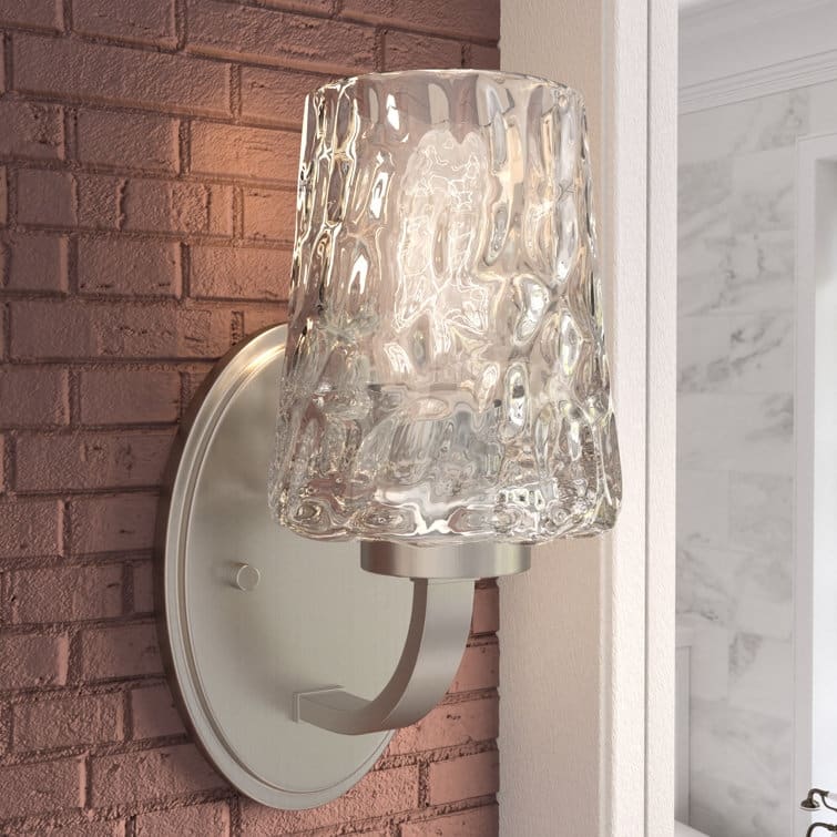 Acroma Modern Bathroom Vanity Light with Art Glass