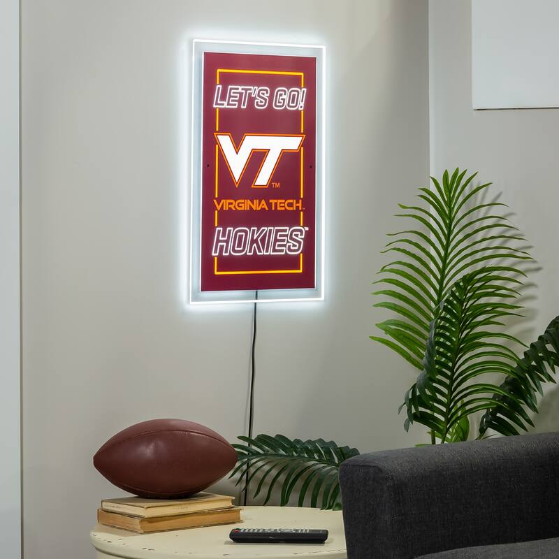 Virginia Tech LED Lighted Sign - Maroon
