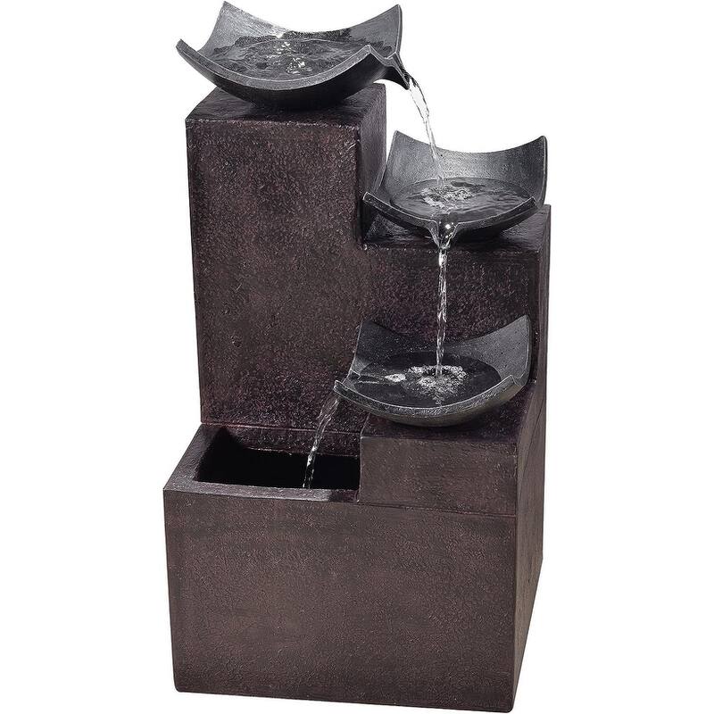 4 Tiered Floor Waterfall Fountain with Pump Bed Bath & Beyond 38301355