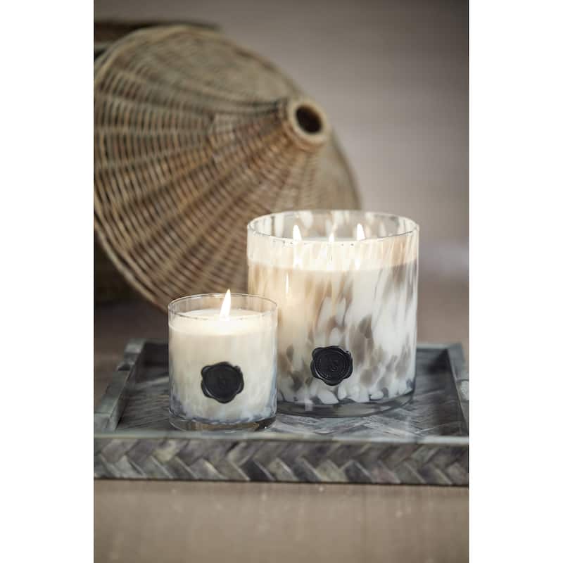AG Opal Glass 3-Wick Candle Jar-Lemon Peel, Lavender & Tarragon - 6"dia x 6"