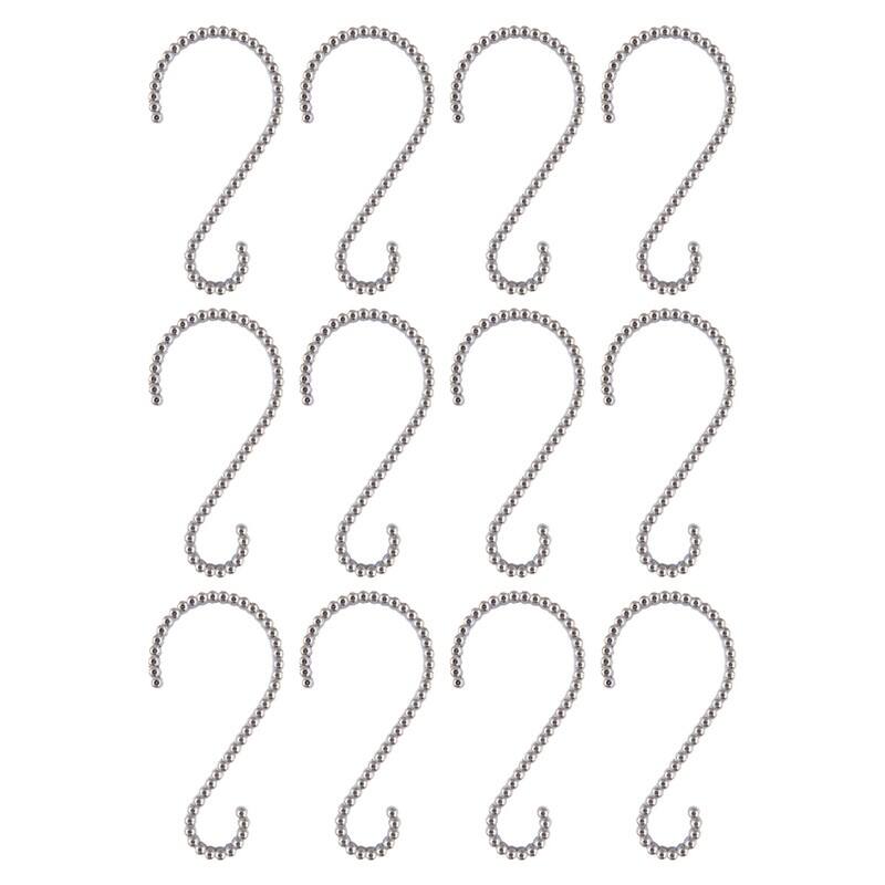 Utopia Alley Rustproof Zinc Shower Curtain Rings for Bathroom, Set of 12