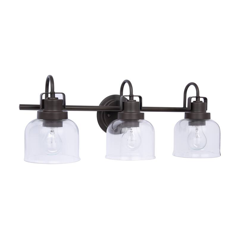 Brio Lighting Brighton Farmhouse 3-Light Dimmable Bathroom Vanity Light