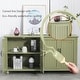preview thumbnail 23 of 32, Kitchen Sideboard Coffee Bar Cabinet Accent Storage Cabinet
