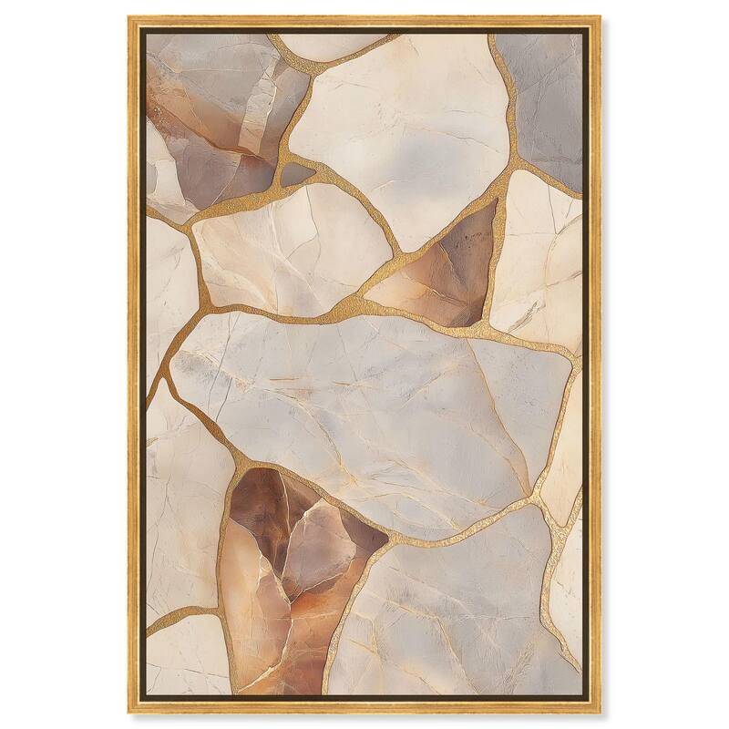Textured Earthy Tones II Canvas by Art Remedy - 36" x 54" - Gold