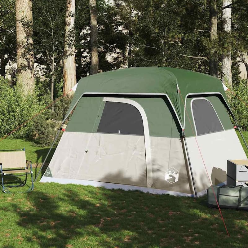vidaXL Camping Tent Cabin 4-Person Waterproof